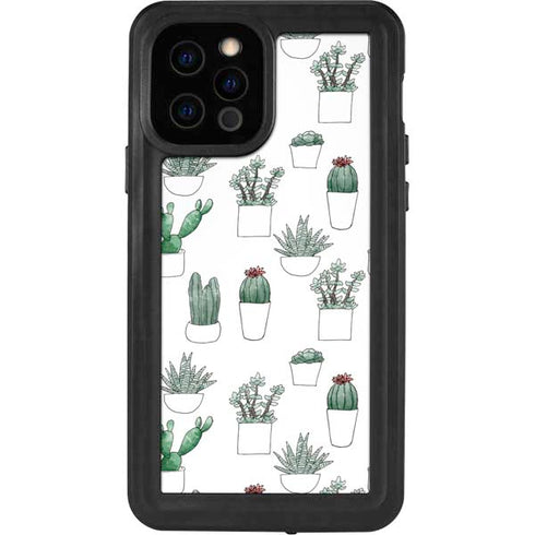 Succulent Pattern iPhone 12 Pro Waterproof Case