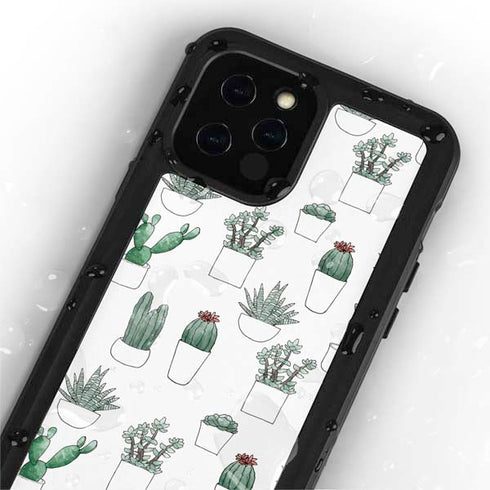 Succulent Pattern iPhone 12 Pro Waterproof Case