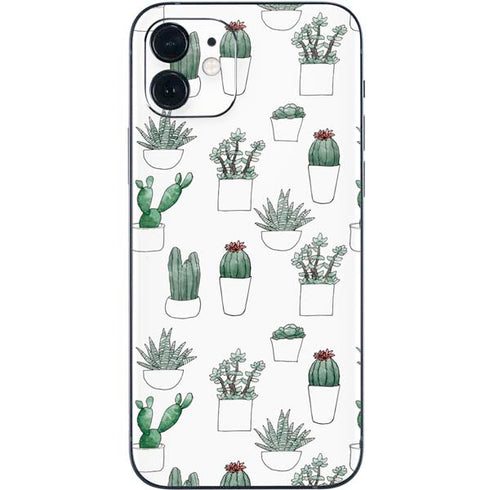 Succulent Pattern iPhone 12 Skin