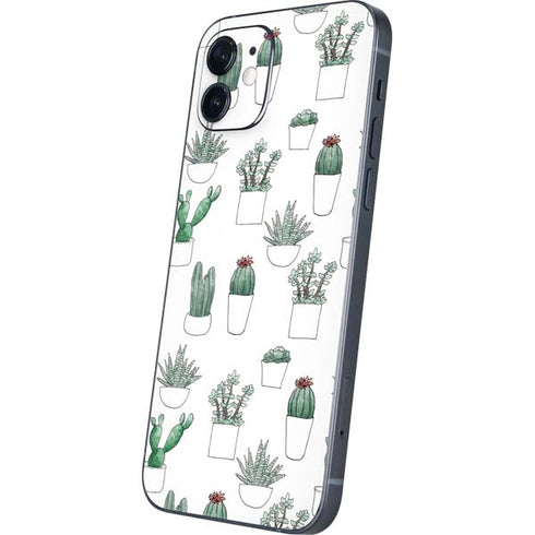 Succulent Pattern iPhone 12 Skin