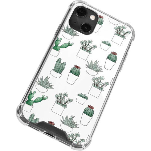 Succulent Pattern iPhone 13 Mini Clear Case