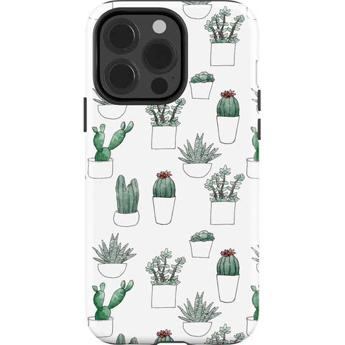 Succulent Pattern iPhone 13 Pro Impact Case