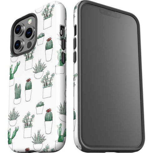 Succulent Pattern iPhone 13 Pro Impact Case
