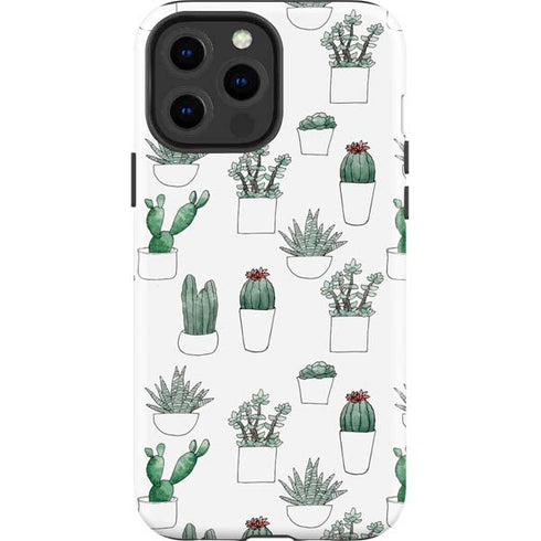 Succulent Pattern iPhone 13 Pro Max Impact Case