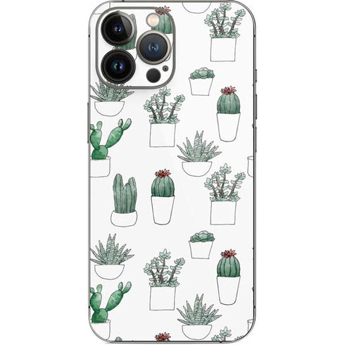Succulent Pattern iPhone 13 Pro Max Skin