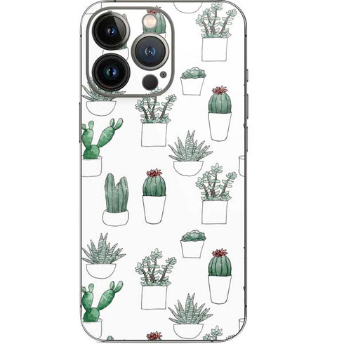 Succulent Pattern iPhone 13 Pro Skin