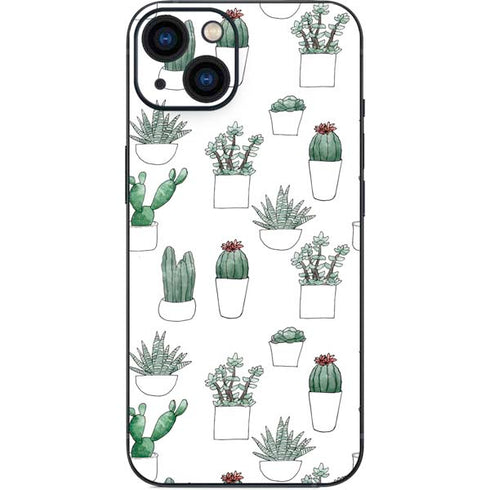 Succulent Pattern iPhone 13 Skin