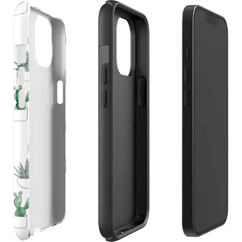 Succulent Pattern iPhone 15 Plus Impact Case