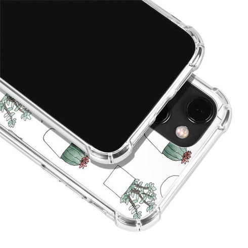 Succulent Pattern iPhone 14 Plus Clear Case