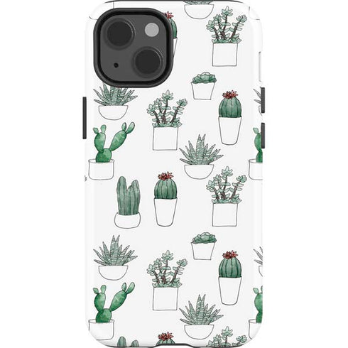 Succulent Pattern iPhone 14 Impact Case