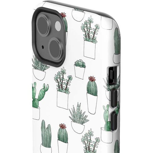 Succulent Pattern iPhone 15 Impact Case