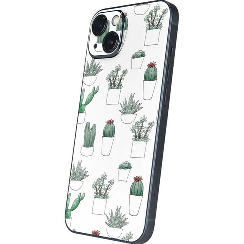 Succulent Pattern iPhone 14 Plus Skin