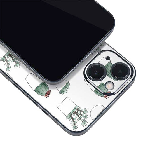 Succulent Pattern iPhone 14 Plus Skin