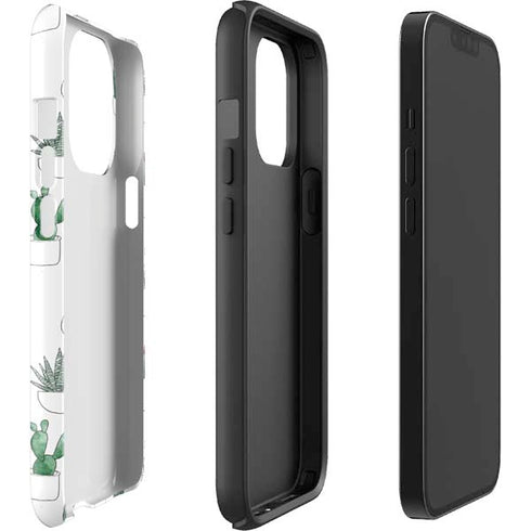 Succulent Pattern iPhone 15 Pro Impact Case