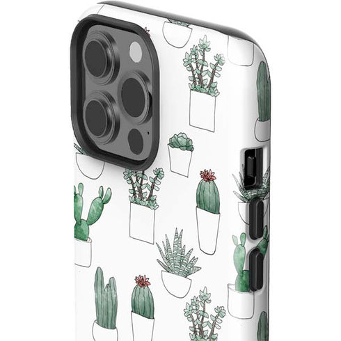 Succulent Pattern iPhone 15 Pro Max Impact Case
