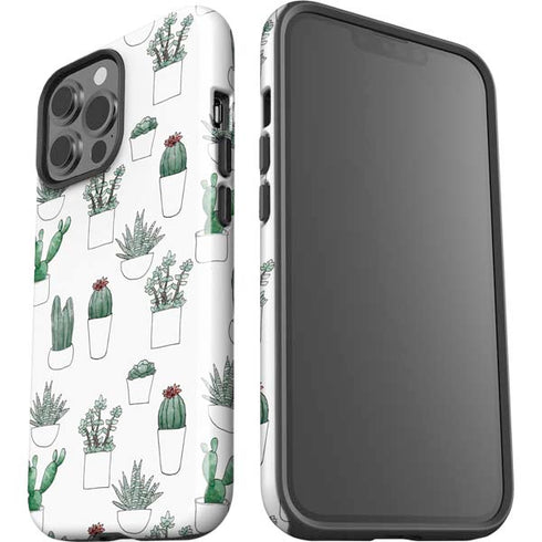 Succulent Pattern iPhone 15 Pro Max Impact Case
