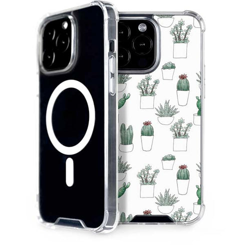 Succulent Pattern iPhone 15 Pro Max MagSafe Case