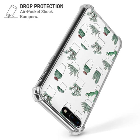 Succulent Pattern iPhone 7/8 Plus Clear Case