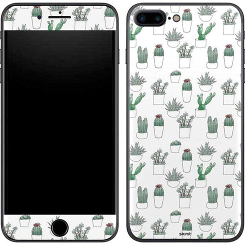 Succulent Pattern iPhone 7 Plus Skin