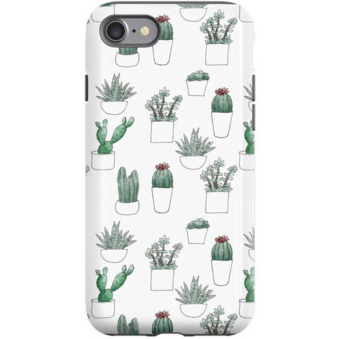 Succulent Pattern iPhone SE (2nd & 3rd Gen) Pro Case