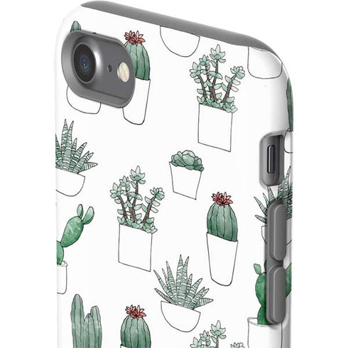 Succulent Pattern iPhone SE (2nd & 3rd Gen) Pro Case