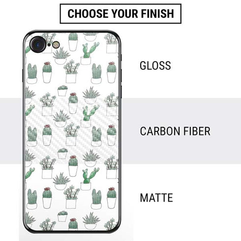 Succulent Pattern iPhone SE (2nd & 3rd Gen) Skin