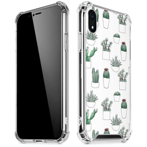 Succulent Pattern iPhone XR Clear Case