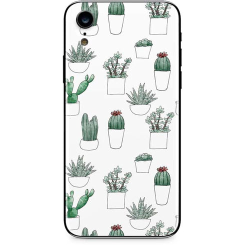 Succulent Pattern iPhone XR Skin