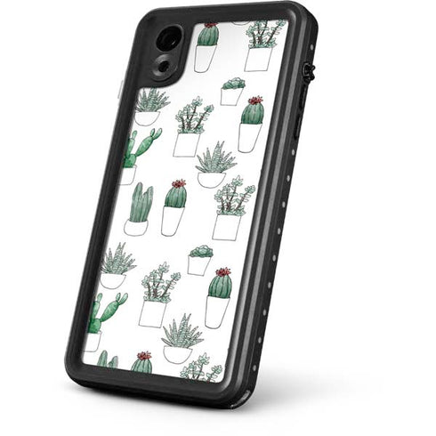 Succulent Pattern iPhone XR Waterproof Case