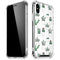 Succulent Pattern iPhone XS Max Clear Case