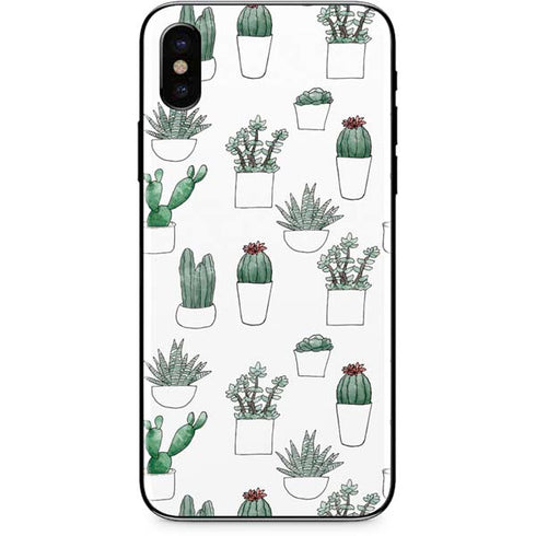 Succulent Pattern iPhone XS Max Skin