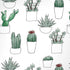 Succulent Pattern iPhone XS Pro Case