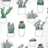 Succulent Pattern iPhone XS Skin