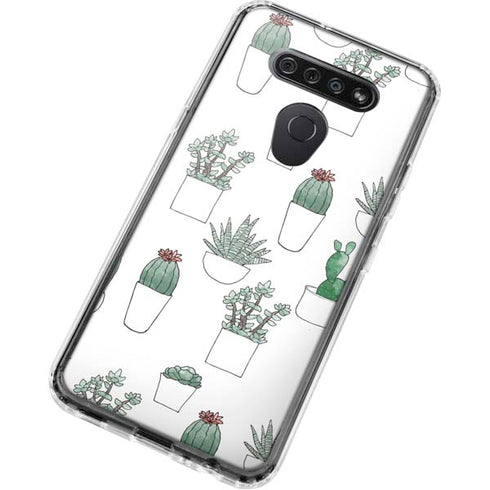 Succulent Pattern LG K51/Q51 Clear Case