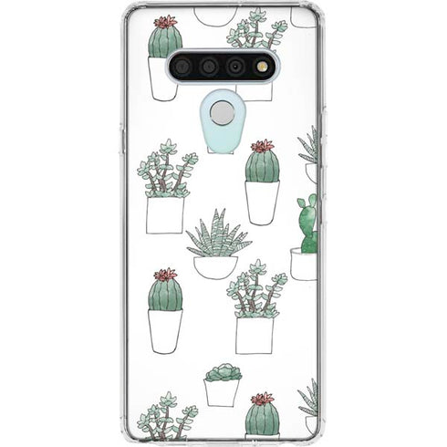 Succulent Pattern LG Stylo 6 Clear Case