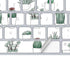 Succulent Pattern Magic Keyboard Skin