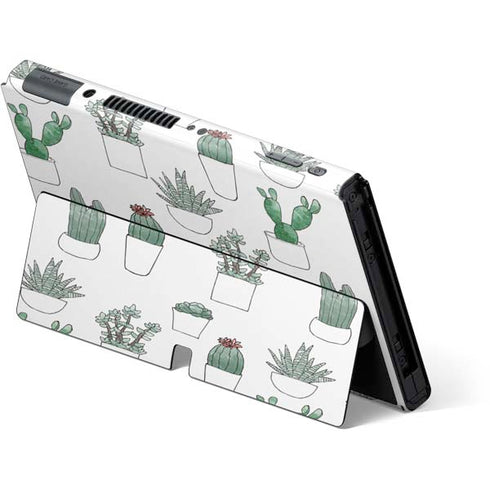 Succulent Pattern Nintendo Switch OLED (2021) Skin