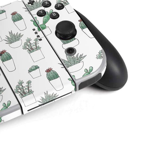 Succulent Pattern Nintendo Switch OLED (2021) Skin