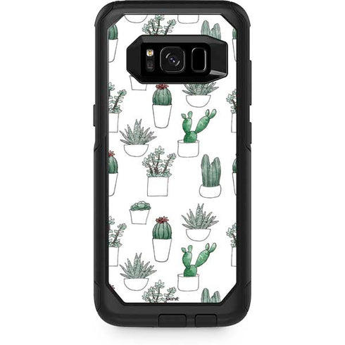 Succulent Pattern Otterbox Commuter Galaxy Skin