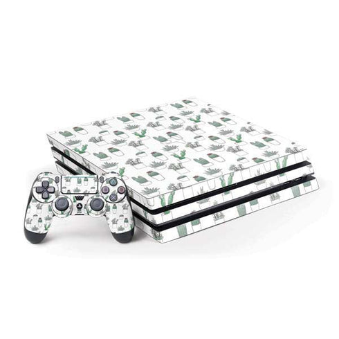 Succulent Pattern PS4 Pro Bundle Skin
