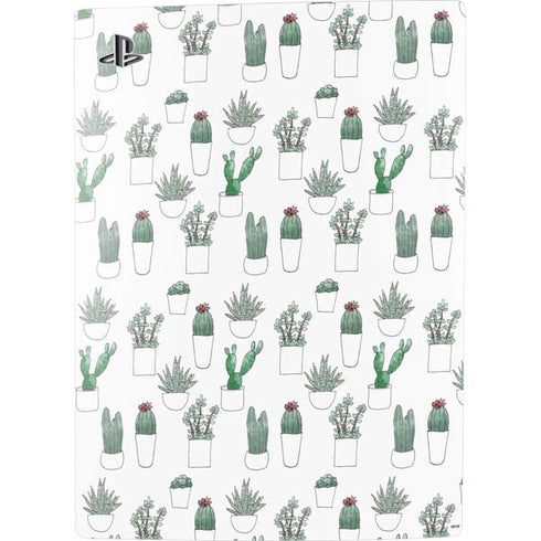 Succulent Pattern PS5 Console Skin
