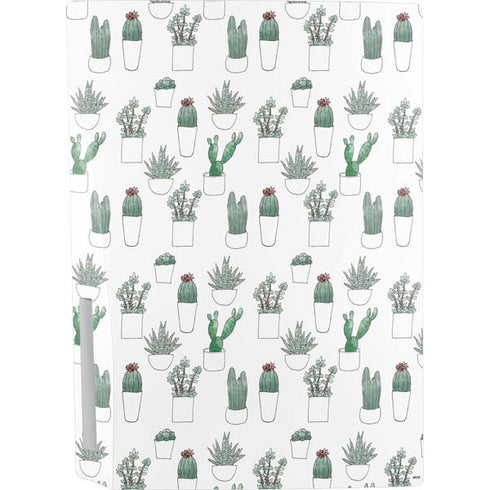 Succulent Pattern PS5 Console Skin