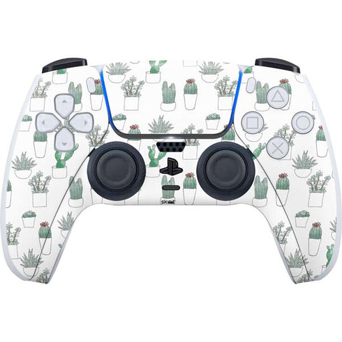 Succulent Pattern PS5 Controller Skin