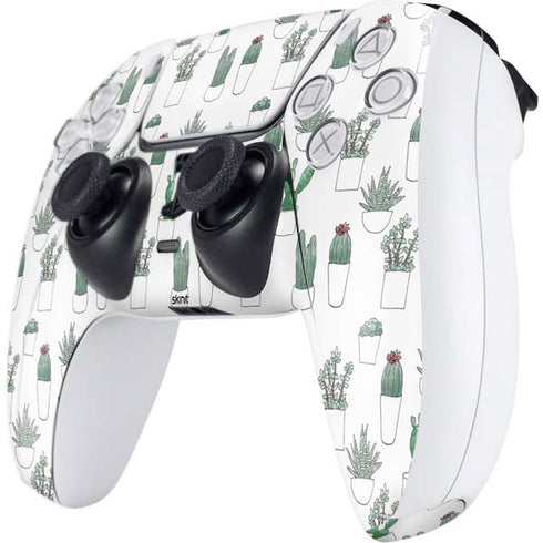 Succulent Pattern PS5 Controller Skin