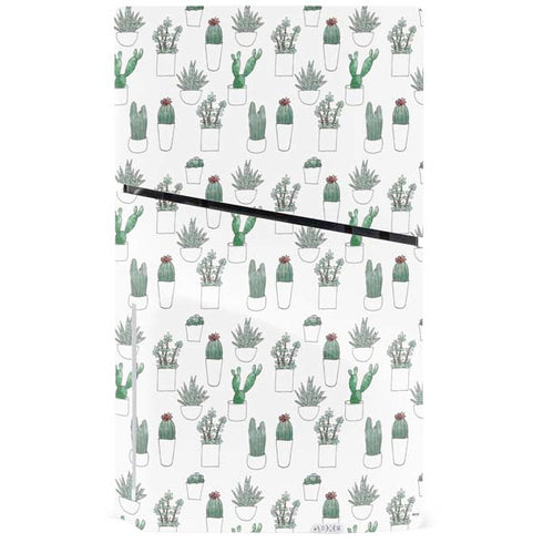 Succulent Pattern PS5 Slim Disk Bundle Skin