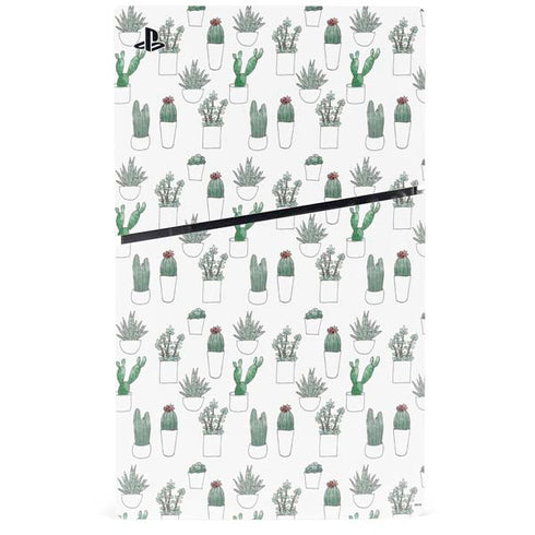 Succulent Pattern PS5 Slim Disk Console Skin
