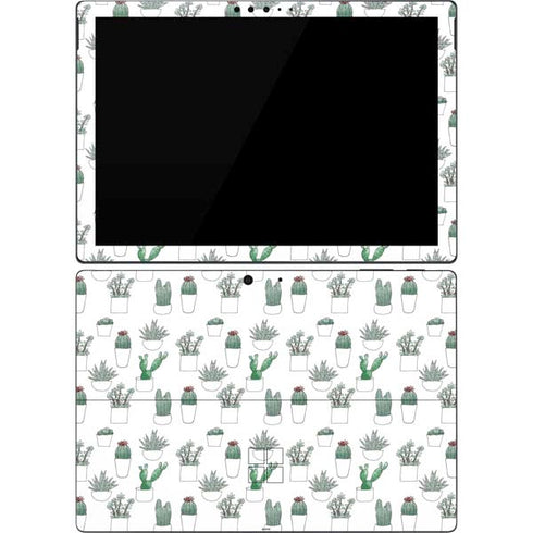 Succulent Pattern Surface Pro 7 Skin