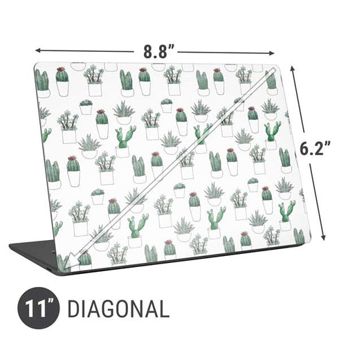 Succulent Pattern Universal Laptop 11in (8.8 x 6.2in) Skin