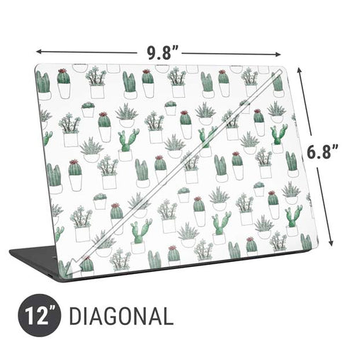 Succulent Pattern Universal Laptop 12in (9.8 x 6.8in) Skin