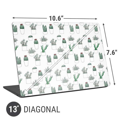 Succulent Pattern Universal Laptop 13in (10.6 x 7.6in) Skin